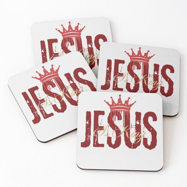 Item preview, Jesus Is King - Christian Inspirtional Quotes  - Birthday Gift Ideas - White designed and sold by Doiemacreations.