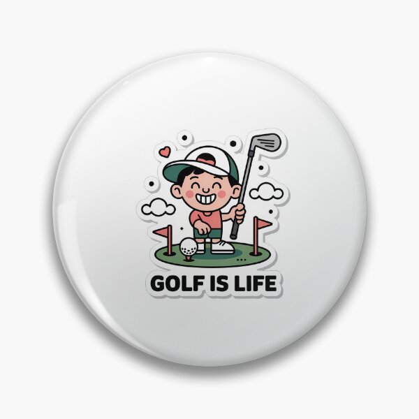 Item preview, Playful Golfer with GOLF IS LIFE designed and sold by NiftyWrx.