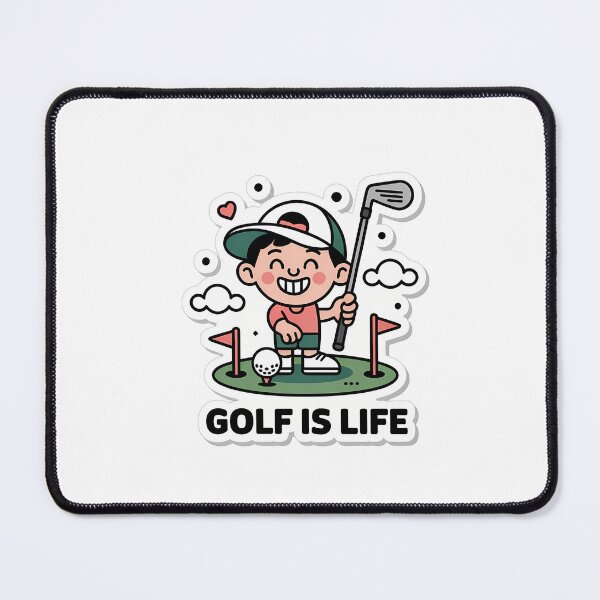 Item preview, Playful Golfer with GOLF IS LIFE designed and sold by NiftyWrx.