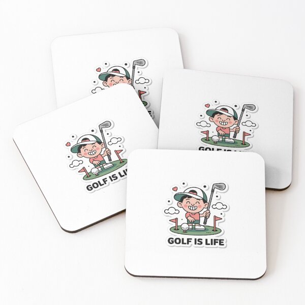 Item preview, Playful Golfer with GOLF IS LIFE designed and sold by NiftyWrx.