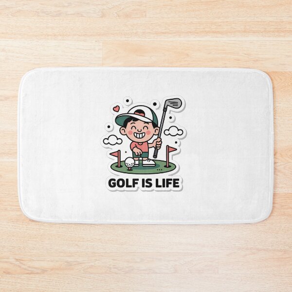 Item preview, Playful Golfer with GOLF IS LIFE designed and sold by NiftyWrx.