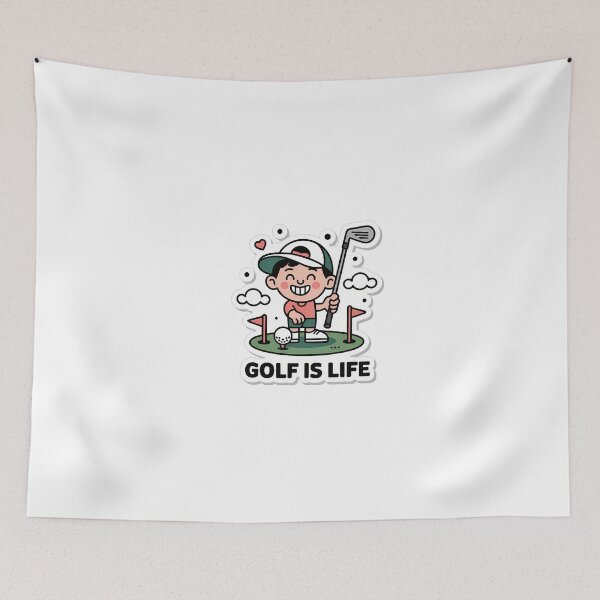 Item preview, Playful Golfer with GOLF IS LIFE designed and sold by NiftyWrx.