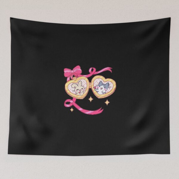 Item preview, Kawaii Bunny and Cat Heart Locket designed and sold by Nerocatish.