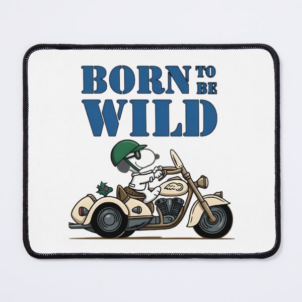 Item preview, Snoopy Biker Born to Be Wild Vintage Motorcycle Design designed and sold by Rubpp.