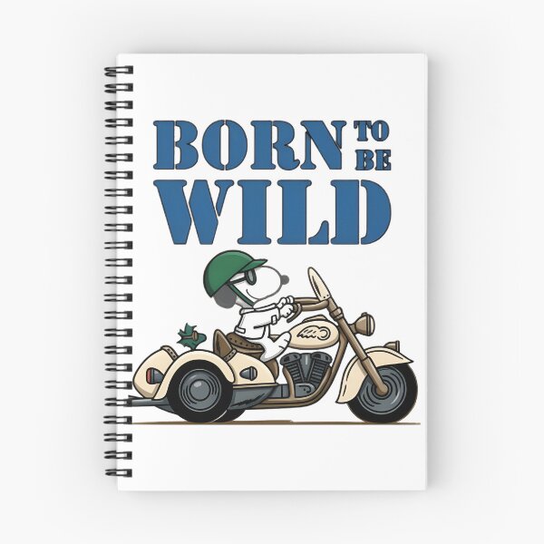Item preview, Snoopy Biker Born to Be Wild Vintage Motorcycle Design designed and sold by Rubpp.