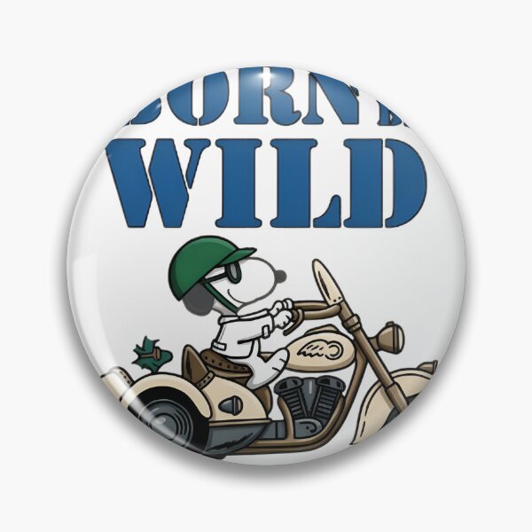 Item preview, Snoopy Biker Born to Be Wild Vintage Motorcycle Design designed and sold by Rubpp.