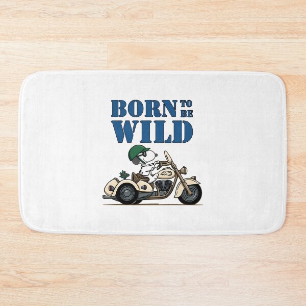 Item preview, Snoopy Biker Born to Be Wild Vintage Motorcycle Design designed and sold by Rubpp.