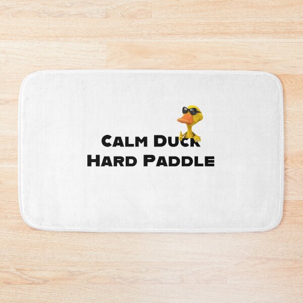 Item preview, Calm Duck, Hard Paddle – Minimal Motivational Duck Quote designed and sold by MG.STUDIO.
