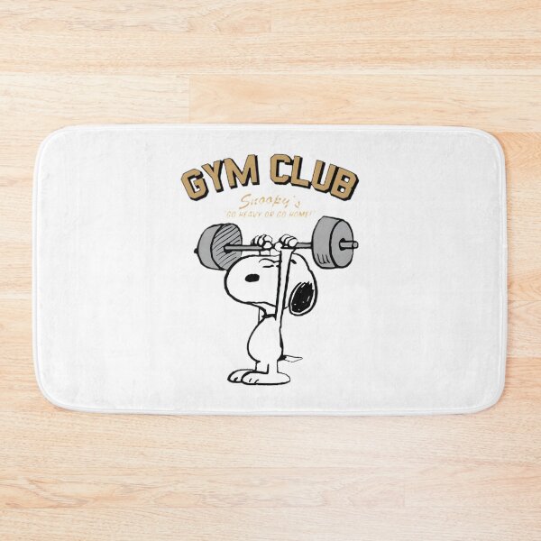 Item preview, Snoopy's Gym Club Motivational Fitness Design Go Heavy or Go Home designed and sold by Rubpp.