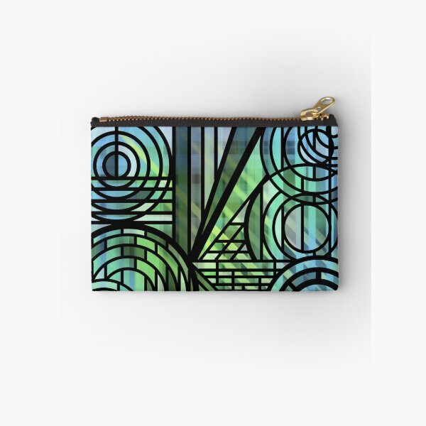 Item preview, Blue Ocean Stained Glass Geometric Design designed and sold by JayMakesTiktok.