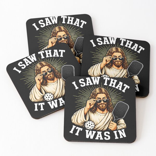 Item preview, I Saw That It Was In Funny Jesus Pickleball With Sunglasses designed and sold by Alzasshop.
