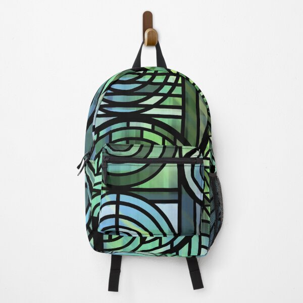 Item preview, Blue Ocean Stained Glass Geometric Design designed and sold by JayMakesTiktok.
