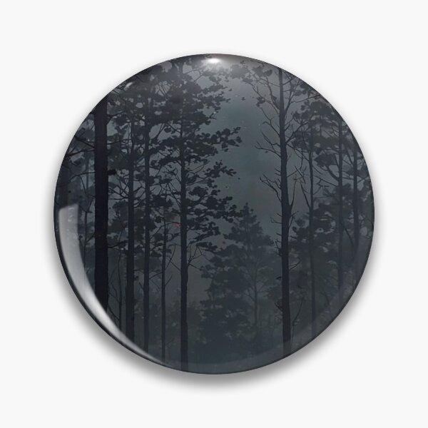 Item preview, Eerie Crimson Blood Moon Over Dark Forest — Spooky Gothic Night Sky designed and sold by LYAN-STORE.
