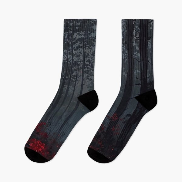 Item preview, Eerie Crimson Blood Moon Over Dark Forest — Spooky Gothic Night Sky designed and sold by LYAN-STORE.