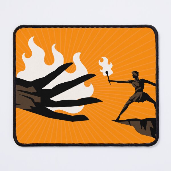 Item preview, prometheus hand giving fire to humanity in greek mythology designed and sold by matintheworld ( delcarmat ).