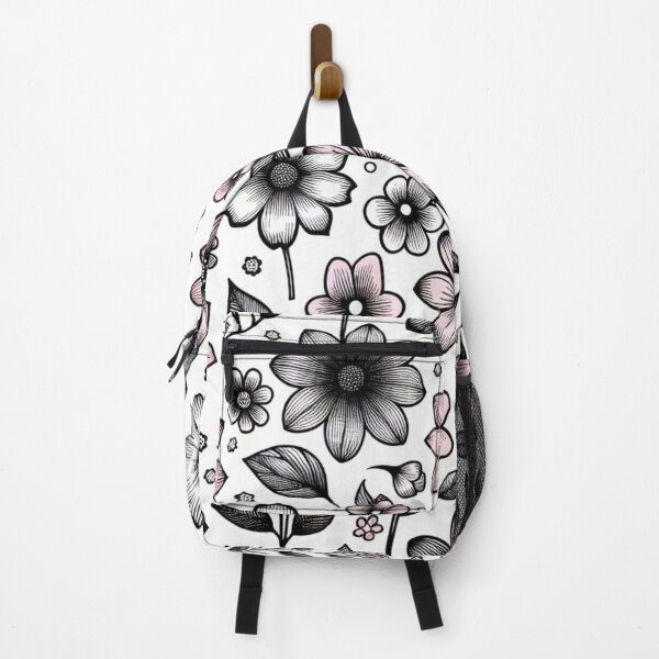 Item preview, Black And White And Pink Flowers  designed and sold by Purple Letters .