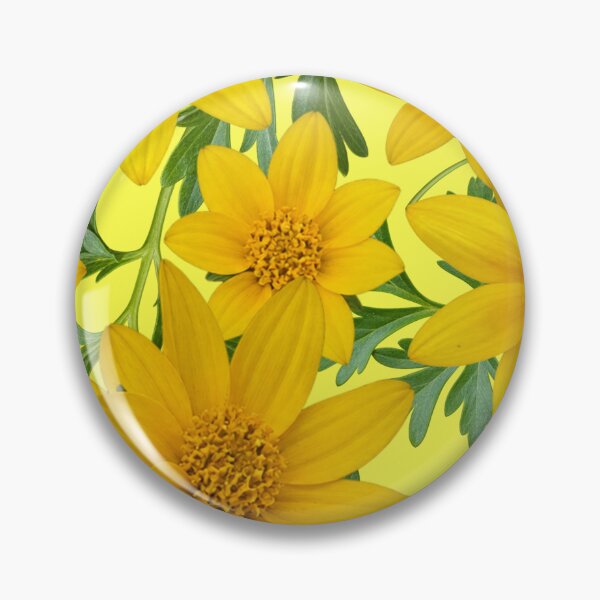 Item preview, Sunny Yellow Flowers Coreopsis on Yellow f9f949 designed and sold by Art in My Loft.