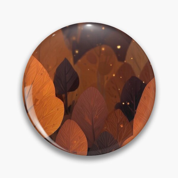 Item preview, Cozy Autumn Camping Night with Tent and Campfire — Warm Forest Fireflies Art designed and sold by LYAN-STORE.