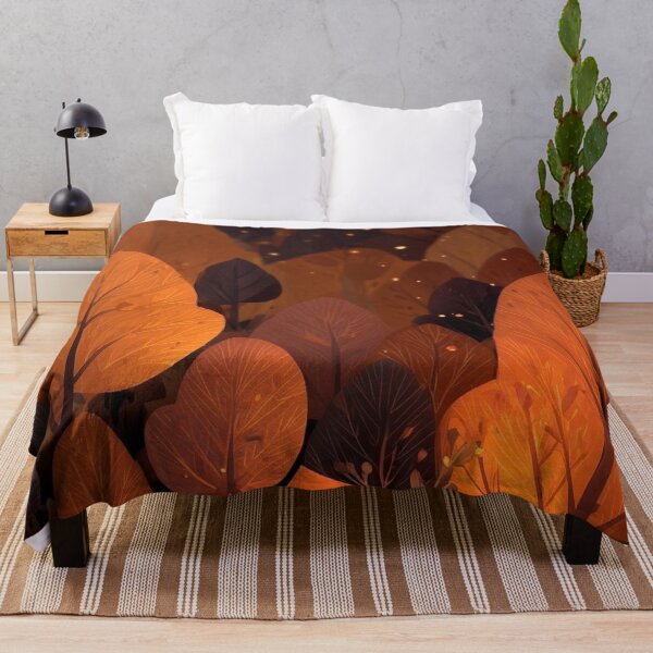 Item preview, Cozy Autumn Camping Night with Tent and Campfire — Warm Forest Fireflies Art designed and sold by LYAN-STORE.