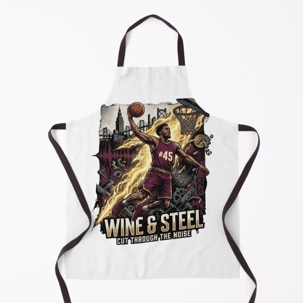 Item preview, Wine Steel Cleveland Basketball Power Dunk Art designed and sold by Pandora´s Box.