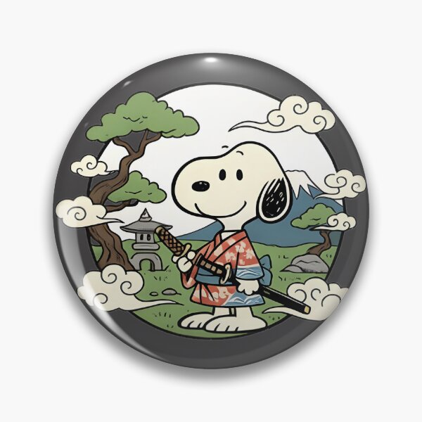 Item preview, Adorable Japanese Samurai Snoopy Inspired Cute Cartoon Design designed and sold by Rubpp.