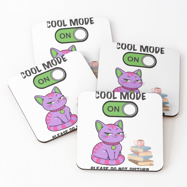 Item preview, Cool Mode On Cat – Please Do Not Disturb Funny Cute Cat designed and sold by Print-Mingle01.