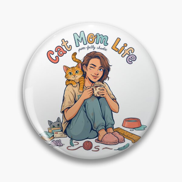Item preview, Cat Mom Life Humor designed and sold by NiftyWrx.
