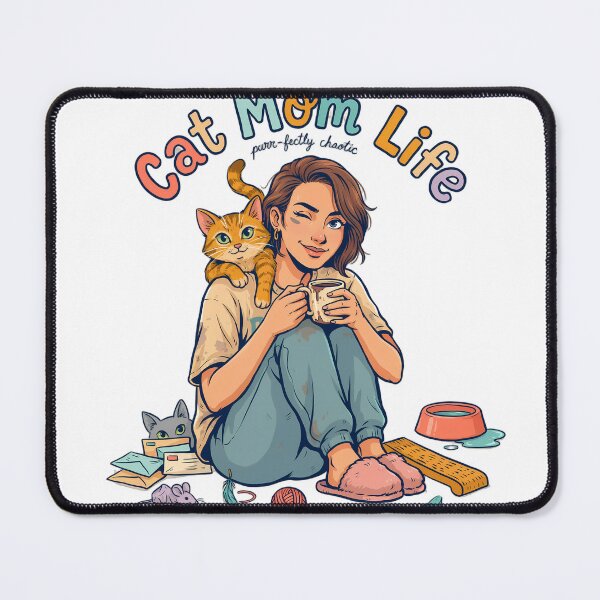 Item preview, Cat Mom Life Humor designed and sold by NiftyWrx.