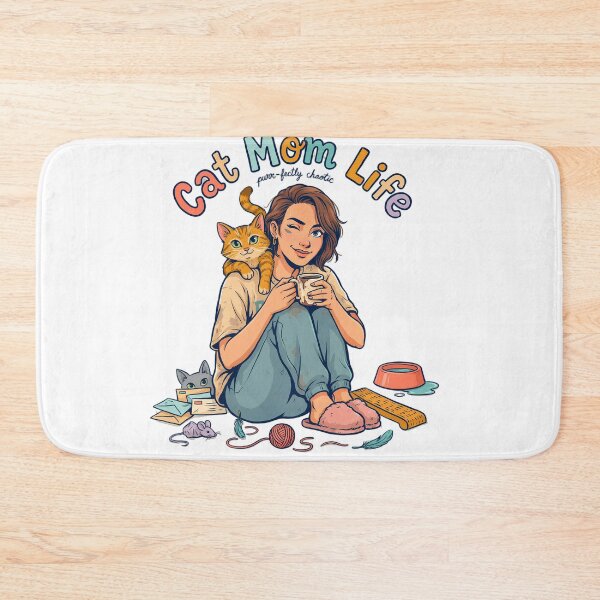 Item preview, Cat Mom Life Humor designed and sold by NiftyWrx.