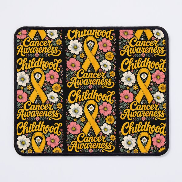 Item preview, In September We Wear Gold Boho Childhood Cancer Gold Ribbon designed and sold by serialcarachts.