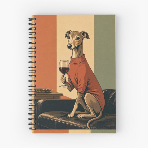 Item preview, Sophisticated Greyhound Drinking Wine Vintage Poster designed and sold by ShieldRockPrints.