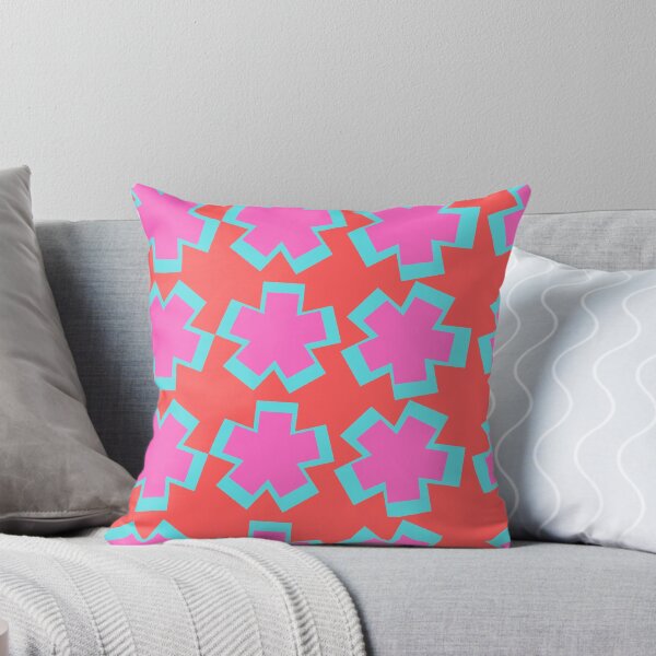 Item preview, Red Pink Aqua Big Asterisks designed and sold by Swish-Designs.