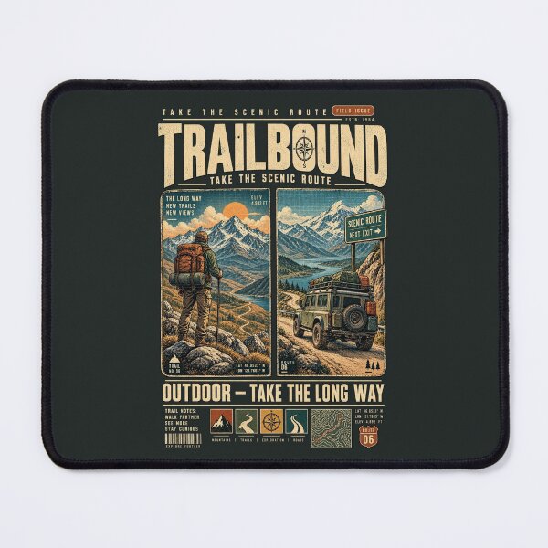 Item preview, TRAILBOUND — TAKE THE SCENIC ROUTE designed and sold by KrungiT Design .