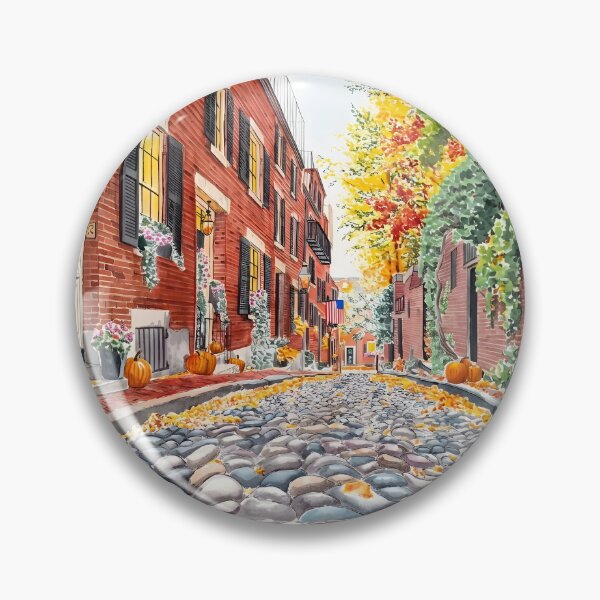 Item preview, Boston Beacon Hill Travel Poster – Massachusetts USA designed and sold by POSTERIOCREW.