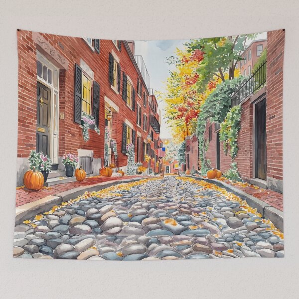 Item preview, Boston Beacon Hill Travel Poster – Massachusetts USA designed and sold by POSTERIOCREW.
