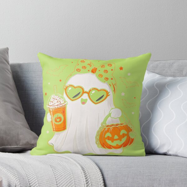 Item preview, Cute Ghost & Pumpkin Halloween T-Shirt | Women & Girls Spooky Tee designed and sold by tshirtsmk.