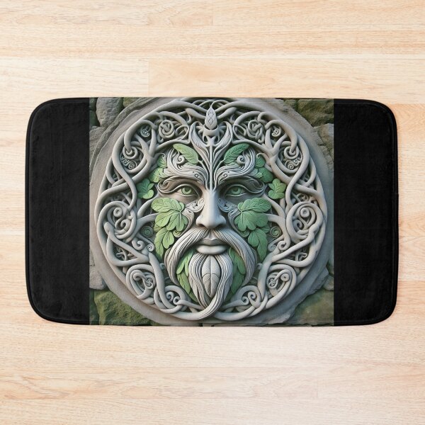 Item preview, Green Man Celtic Sculpture Medallion designed and sold by Sybille-Yates.