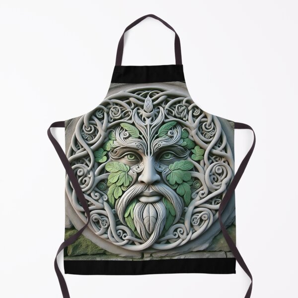 Item preview, Green Man Celtic Sculpture Medallion designed and sold by Sybille-Yates.
