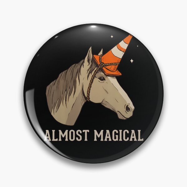 Item preview, Almost Magical Funny Horse Traffic Cone Unicorn designed and sold by serialcarachts.