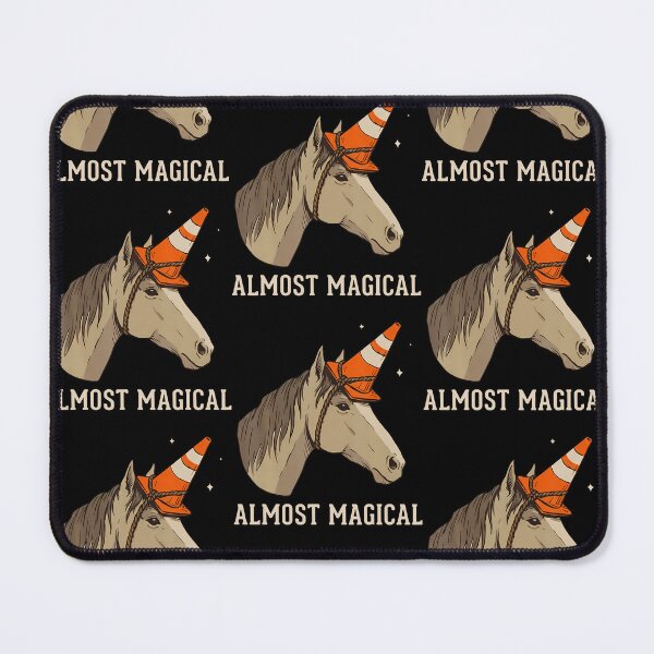 Item preview, Almost Magical Funny Horse Traffic Cone Unicorn designed and sold by serialcarachts.