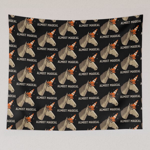 Item preview, Almost Magical Funny Horse Traffic Cone Unicorn designed and sold by serialcarachts.