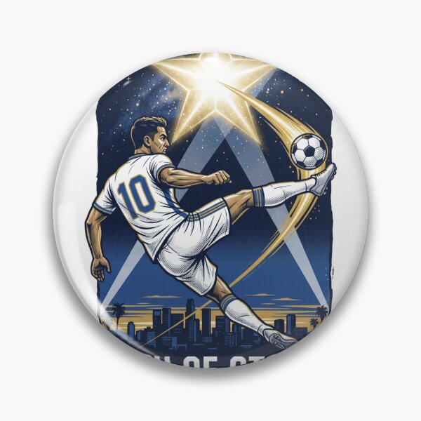 Item preview, City Of Stars Los Angeles Soccer Bicycle Kick Art designed and sold by Pandora´s Box.