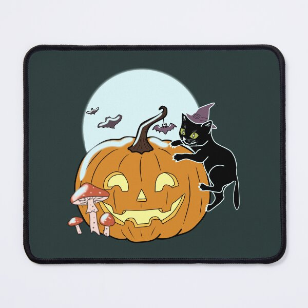 Item preview, Halloween Black Cat Pumpkin Witch Spooky Autumn designed and sold by LeshanArt.
