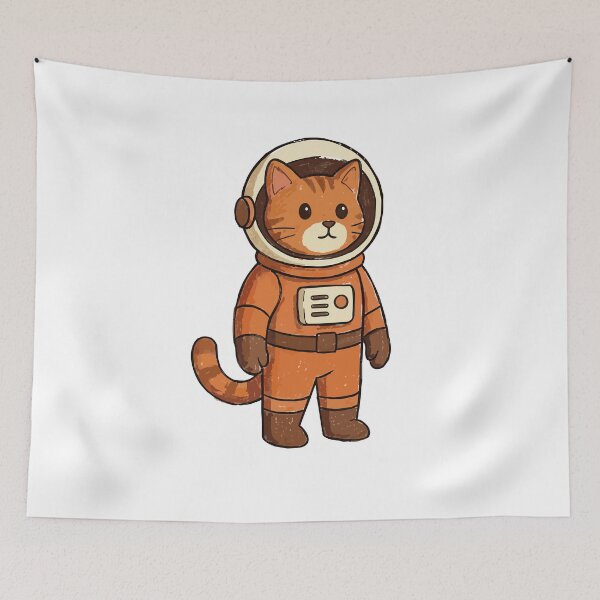 Item preview, Cute Astronaut Cat Illustration designed and sold by didiiii74210.