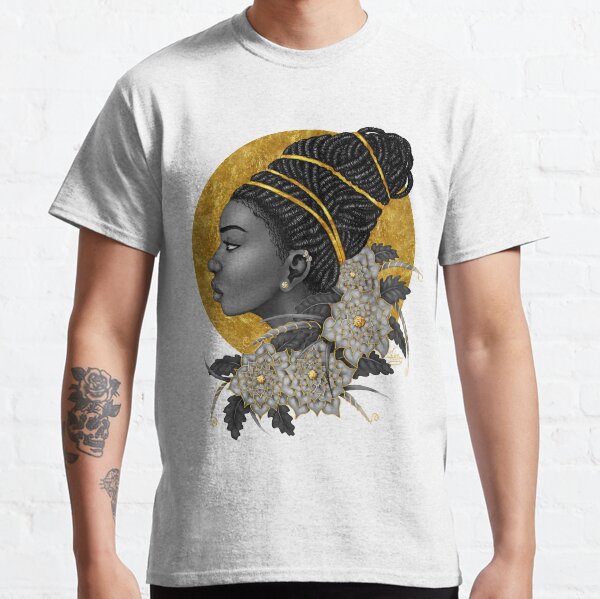 Golden | Beautiful Black Woman Art Classic T-Shirt