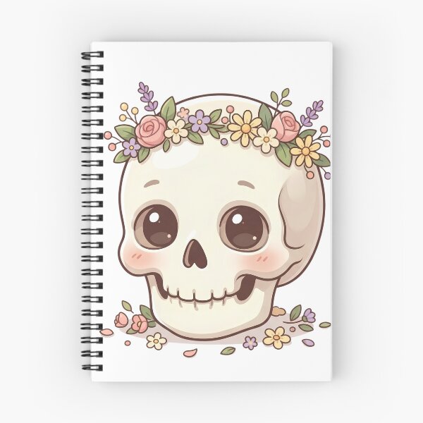 Item preview, Cute floral skull designed and sold by Designova10.