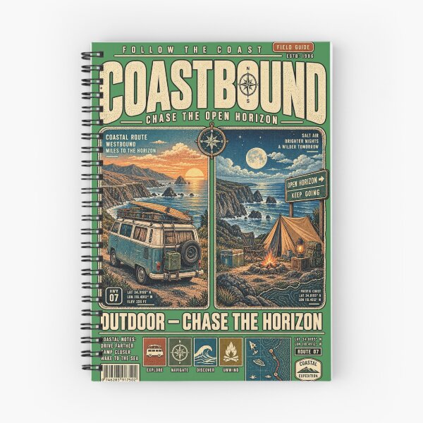 Item preview, COASTBOUND — CHASE THE OPEN HORIZON designed and sold by KrungiT Design .