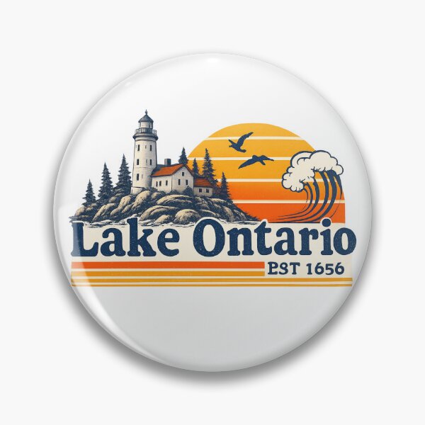 Item preview, Vintage Lake Ontario Great Lakes Retro Canada Lake designed and sold by Thread&Fable.