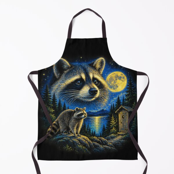 Item preview, Lispe Retro Raccoon Night Outhouse designed and sold by Lispe-Designs.