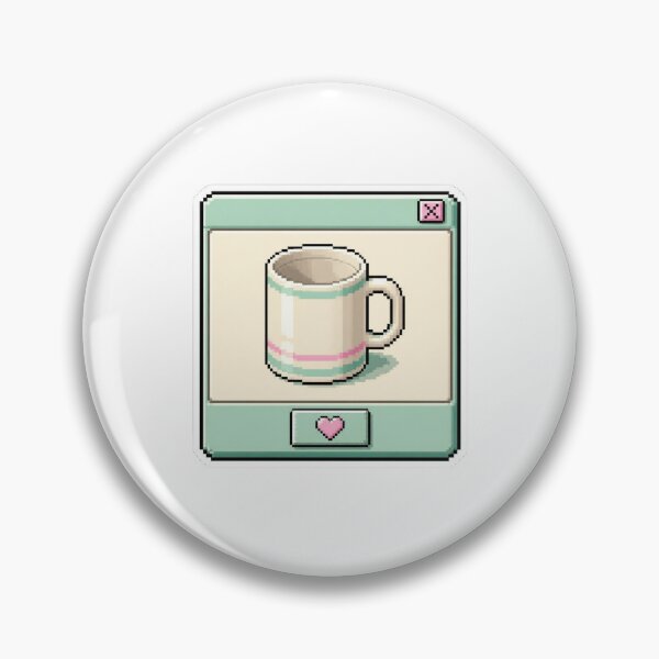 Item preview, Retro Pixel Coffee Mug Pop Up Window 90s Tech Sticker designed and sold by NEL-BOX.